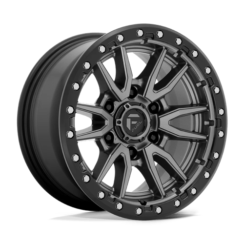 Fuel 1PC D680 REBEL – 20X10 – 8X170 – -18 mm – MATTE GUNMETAL BLACK BEAD RING