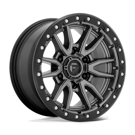 Fuel 1PC D680 REBEL – 20X10 – 8X170 – -18 mm – MATTE GUNMETAL BLACK BEAD RING