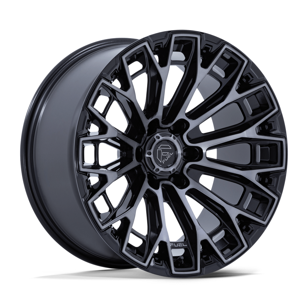 Fuel 1PC FC882 TRAX – 20X9 – 8X165.1 – 1 mm – GLOSS BLACK MACHINED FACE DTCC