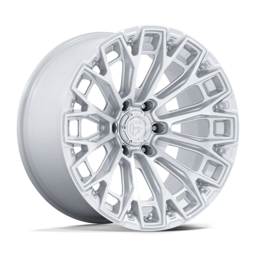Fuel 1PC FC882 TRAX – 18X9 – 6X135 – 1 mm – GLOSS SILVER W/ MACHINED FACE