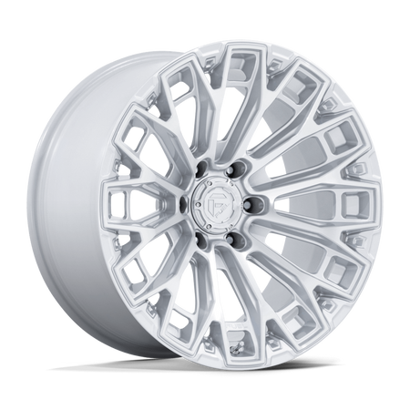 Fuel 1PC FC882 TRAX – 20X9 – 8X180 – 1 mm – GLOSS SILVER W/ MACHINED FACE