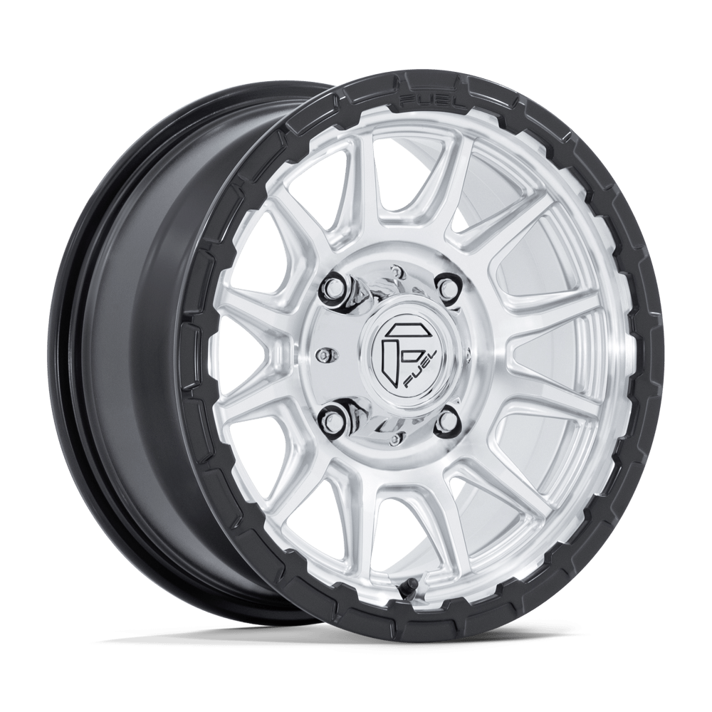 Fuel UTV FV866 PISTON UTV – 15X7 – 4X137 – 38 mm – HYPER SILVER MACH-FC M-BLK LIP