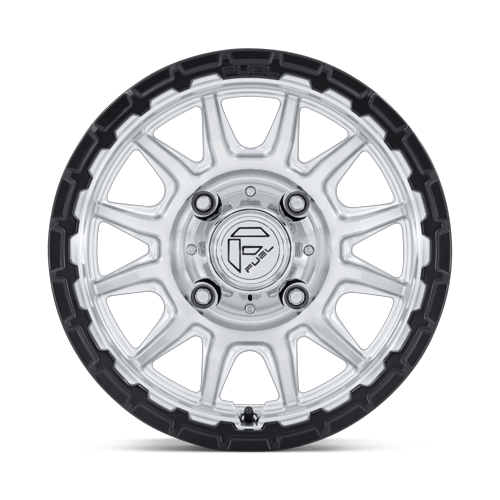 Fuel UTV FV866 PISTON UTV – 15X7 – 4X137 – 38 mm – HYPER SILVER MACH-FC M-BLK LIP