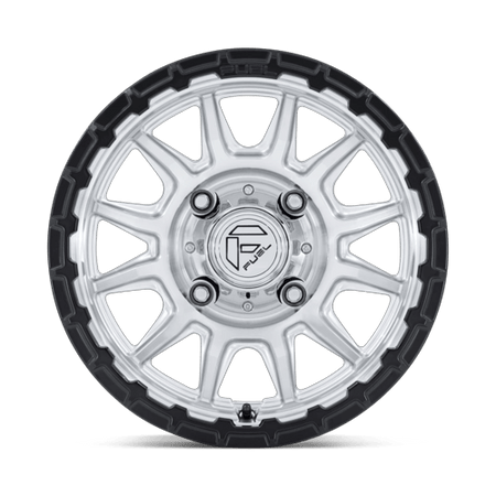Fuel UTV FV866 PISTON UTV – 15X7 – 4X137 – 38 mm – HYPER SILVER MACH-FC M-BLK LIP