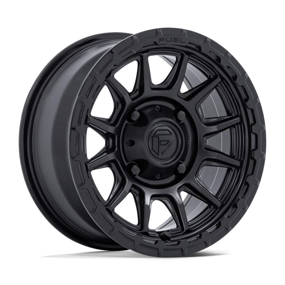 Fuel UTV FV866 PISTON UTV – 15X7 – 5X114.3 – 38 mm – MATTE BLACK W/ GLOSS BLACK LIP