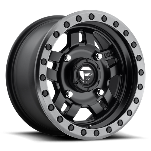 Fuel UTV D557 ANZA UTV – 15X7 – 4X137 – 38 mm – MATTE BLACK GUN METAL RING