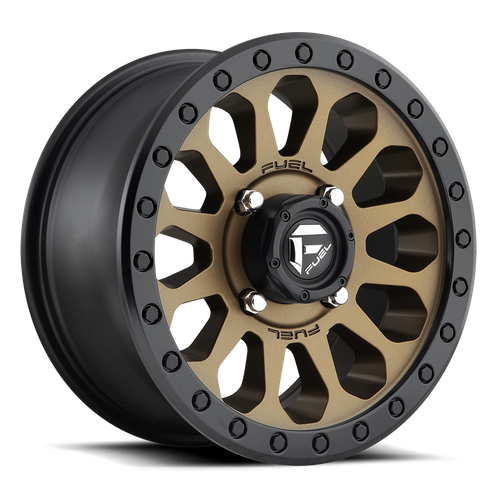 Fuel 1PC D600 VECTOR – 17X9 – 5X127 – -12 mm – MATTE BRONZE BLACK BEAD RING