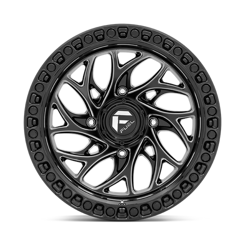 Fuel UTV D741 RUNNER UTV – 15X10 – 4X156 – 0 mm – GLOSS BLACK MILLED