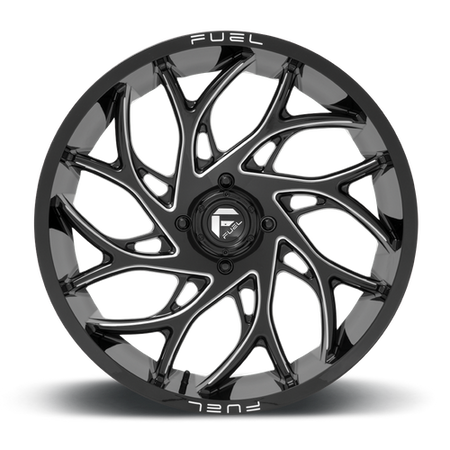 Fuel UTV D741 RUNNER UTV – 24X7 – 4X137 – 13 mm – GLOSS BLACK MILLED