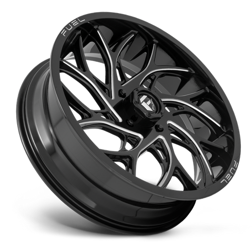 Fuel UTV D741 RUNNER UTV – 22X7 – 4X137 – 13 mm – GLOSS BLACK MILLED