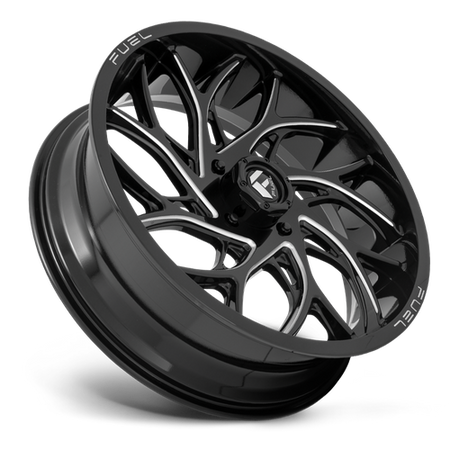 Fuel UTV D741 RUNNER UTV – 22X7 – 4X137 – 13 mm – GLOSS BLACK MILLED