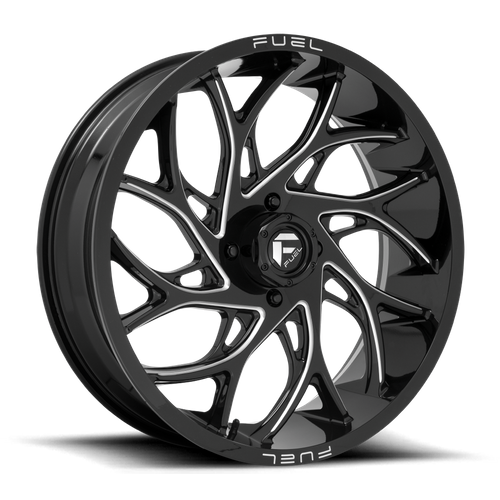 Fuel UTV D741 RUNNER UTV – 24X7 – 4X137 – 13 mm – GLOSS BLACK MILLED