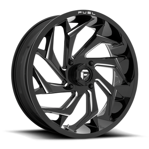 Fuel UTV D753 REACTION UTV – 24X7 – 4X137 – 13 mm – GLOSS BLACK MILLED