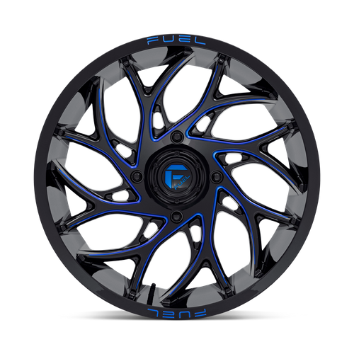 Fuel UTV D778 RUNNER UTV – 20X7 – 4X156 – 13 mm – GLOSS BLACK MILLED CANDY BLUE