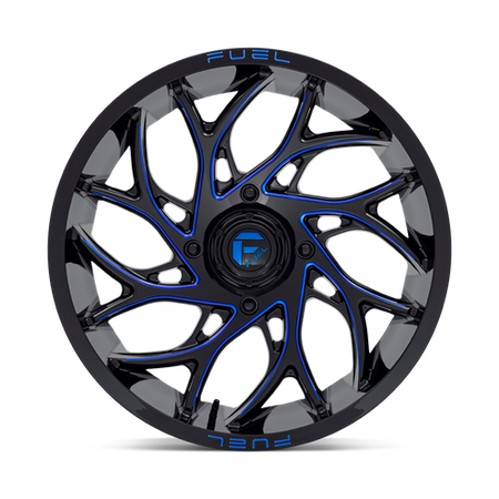 Fuel UTV D778 RUNNER UTV – 20X7 – 4X156 – 13 mm – GLOSS BLACK MILLED CANDY BLUE