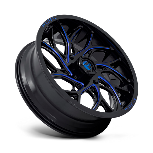 Fuel UTV D778 RUNNER UTV – 20X7 – 4X156 – 13 mm – GLOSS BLACK MILLED CANDY BLUE