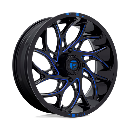 Fuel UTV D778 RUNNER UTV – 20X7 – 4X156 – 13 mm – GLOSS BLACK MILLED CANDY BLUE