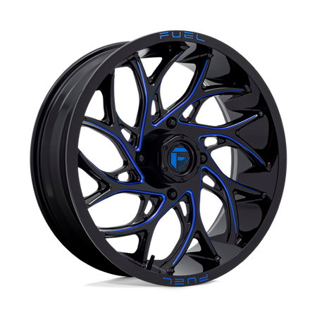 Fuel UTV D778 RUNNER UTV – 20X7 – 4X156 – 13 mm – GLOSS BLACK MILLED CANDY BLUE