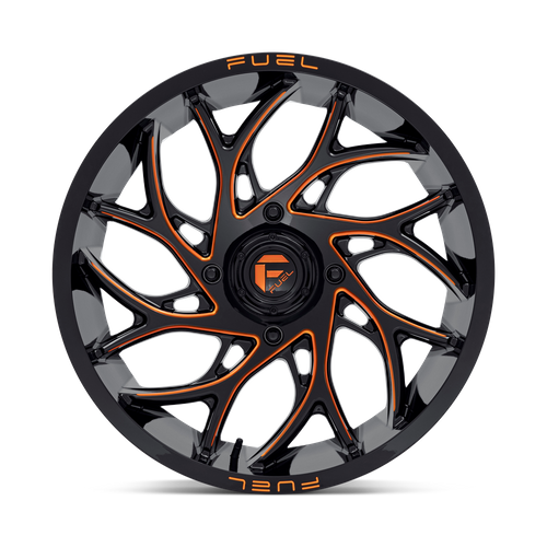 Fuel UTV D780 RUNNER UTV – 20X7 – 4X156 – 13 mm – GLOSS BLACK MILLED ORANGE