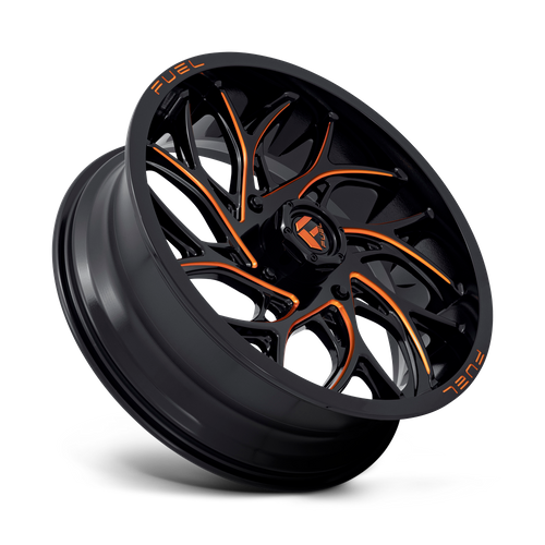 Fuel UTV D780 RUNNER UTV – 20X7 – 4X156 – 13 mm – GLOSS BLACK MILLED ORANGE