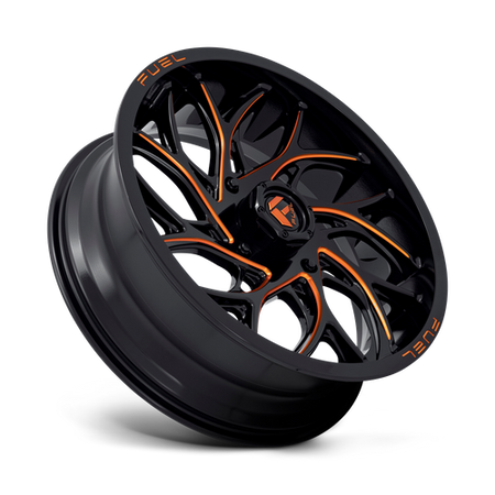 Fuel UTV D780 RUNNER UTV – 20X7 – 4X156 – 13 mm – GLOSS BLACK MILLED ORANGE