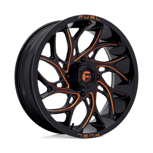 Fuel UTV D780 RUNNER UTV – 20X7 – 4X156 – 13 mm – GLOSS BLACK MILLED ORANGE