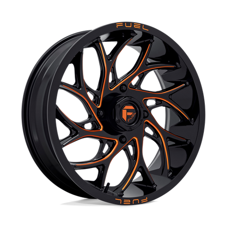 Fuel UTV D780 RUNNER UTV – 20X7 – 4X156 – 13 mm – GLOSS BLACK MILLED ORANGE