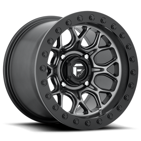 Fuel UTV D919 TECH UTV BEADLOCK – 15X10 – 4X137 – 0 mm – MATTE GUNMETAL BLACK BEAD RING