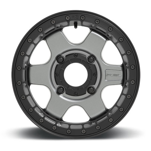 Fuel UTV D923 BLOCK UTV BEADLOCK – 15X6 – 4X137 – 38 mm – MATTE GUN METAL W/ BLACK RING