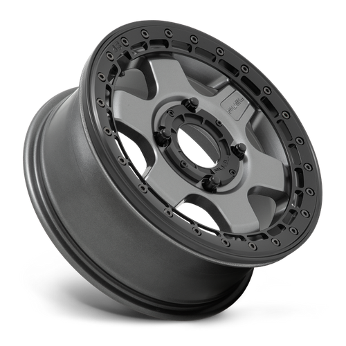 Fuel UTV D923 BLOCK UTV BEADLOCK – 15X6 – 4X137 – 38 mm – MATTE GUN METAL W/ BLACK RING