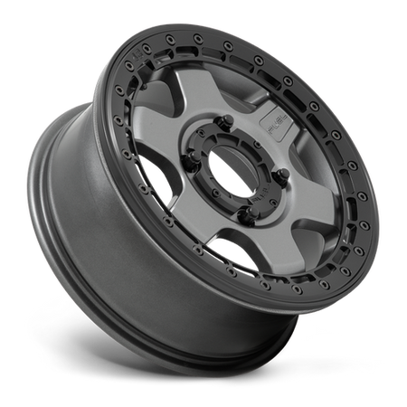 Fuel UTV D923 BLOCK UTV BEADLOCK – 15X6 – 4X137 – 38 mm – MATTE GUN METAL W/ BLACK RING