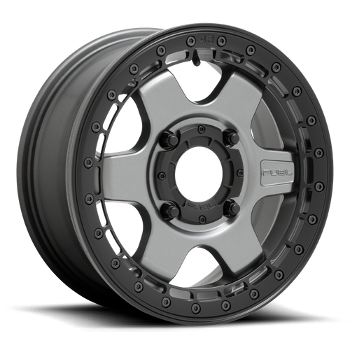 Fuel UTV D923 BLOCK UTV BEADLOCK – 15X6 – 4X137 – 38 mm – MATTE GUN METAL W/ BLACK RING
