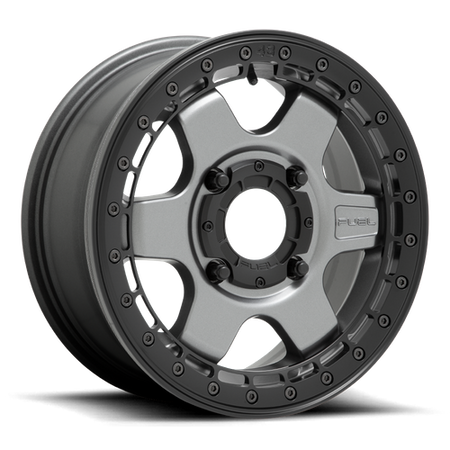 Fuel UTV D923 BLOCK UTV BEADLOCK – 15X6 – 4X137 – 38 mm – MATTE GUN METAL W/ BLACK RING