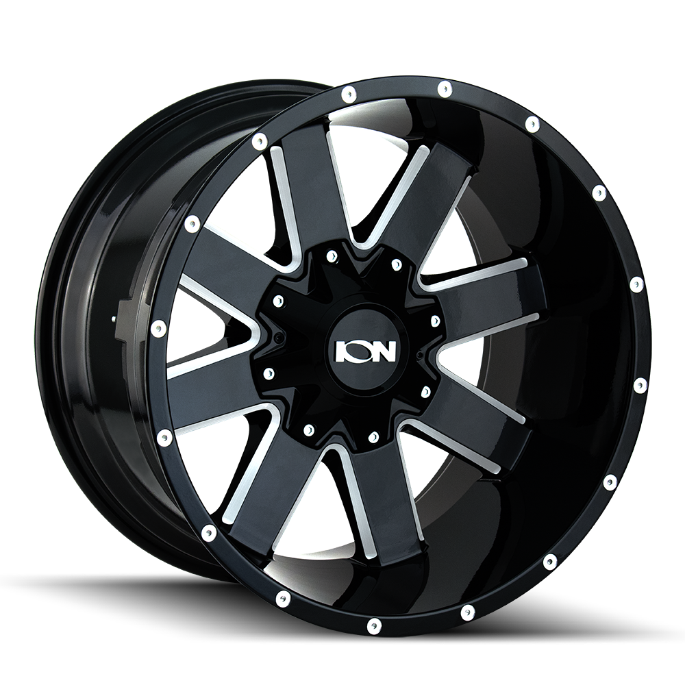 ION Wheels 141 – 18x9, 6x120/6x139.7, +18 – Gloss Black Milled