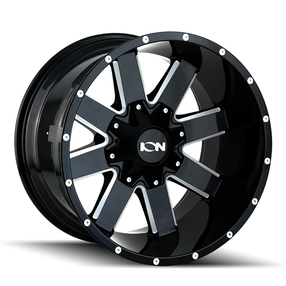ION Wheels 141 – 20x12, 5x127/5x139.7, -44 – Gloss Black Milled