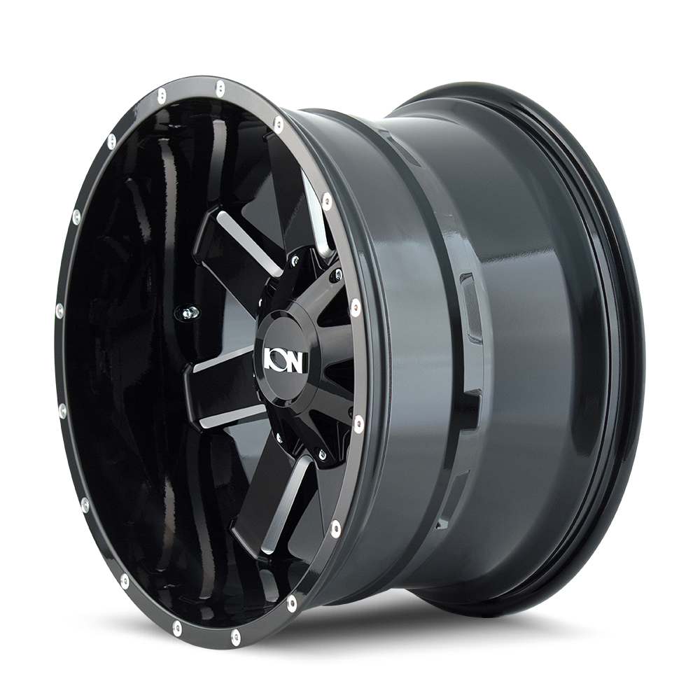 ION Wheels 141 – 17x9, 8x165.1, +18 – Gloss Black Milled