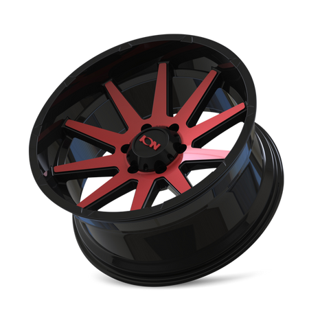 ION Wheels 143 – 20x10, 6x139.7, -19 – Gloss Black Red Machined