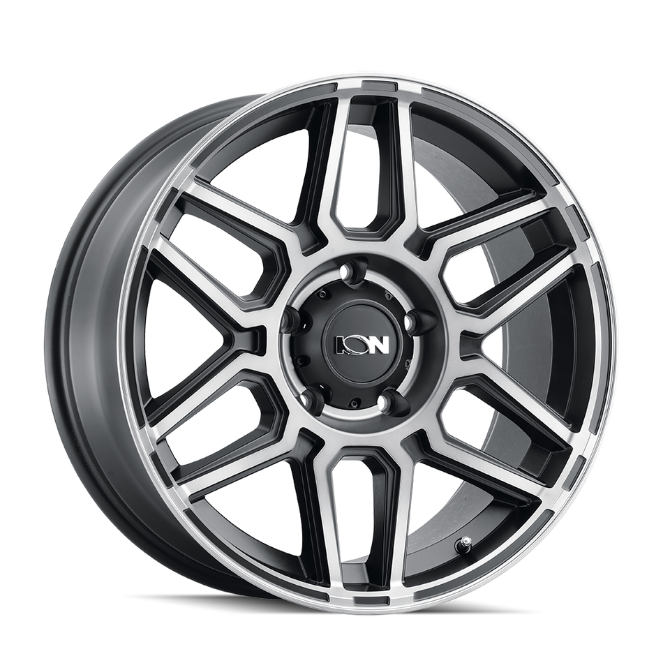 ION Wheels 146 – 20x10, 5x127, -19 – Matte Black Machined With Dark