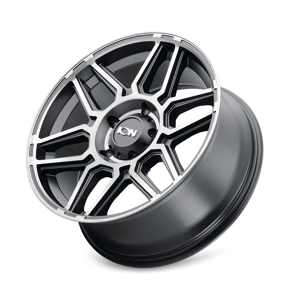 ION Wheels 146 – 20x10, 5x127, -19 – Matte Black Machined With Dark