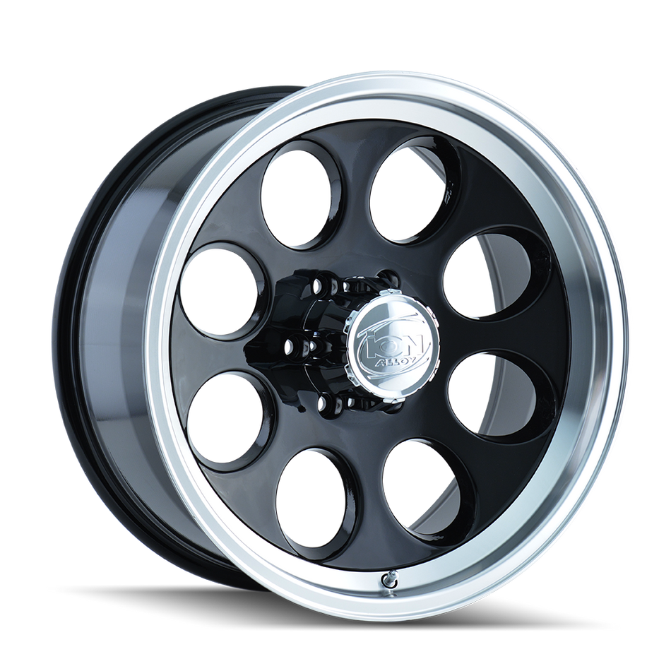 ION Wheels 171 – 15x8, 5x114.3, -27 – Gloss Black Machined