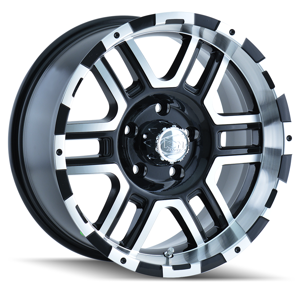 ION Wheels 179 – 16x8, 6x114.3, +10 – Satin Black Machined