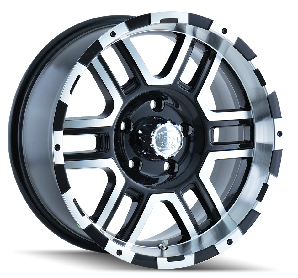 ION Wheels 179 – 16x8, 6x114.3, +10 – Satin Black Machined