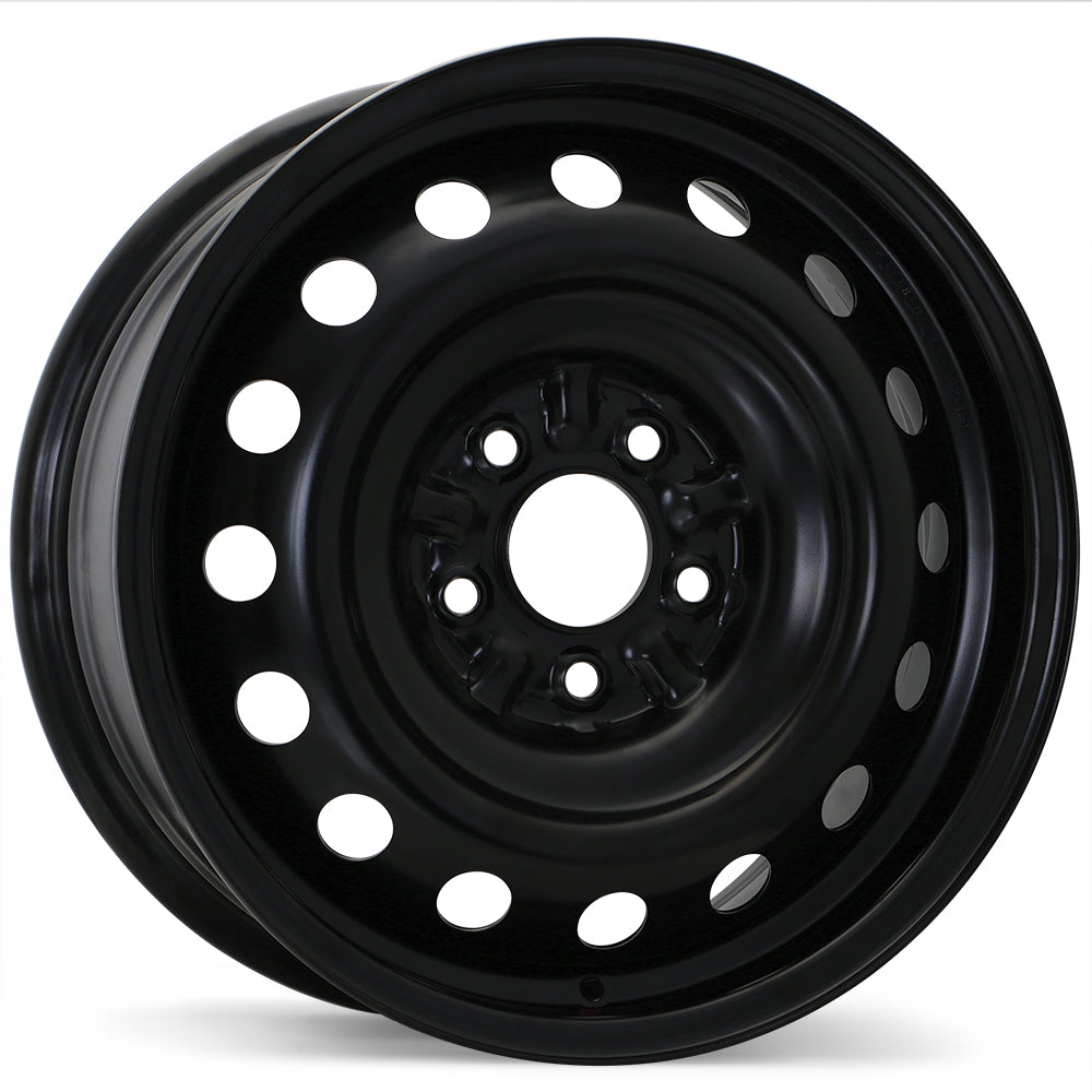 Steel / Acier – Traditional / Traditionnel – 16X6.5 – 5x114.3 – +38 mm – Noir