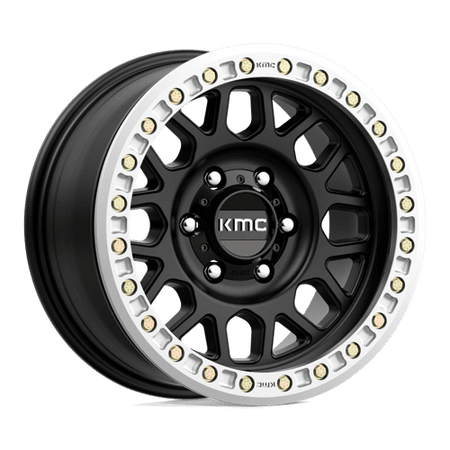 KMC KM234 GRENADE DESERT BEADLOCK – 17X8.5 – BLANK – 0 mm – SATIN BLACK
