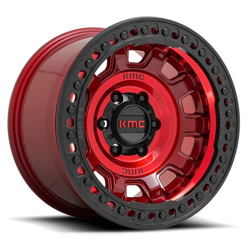 KMC KM236 TANK BEADLOCK – 17X9 – 5X127 – -38 mm – CANDY RED