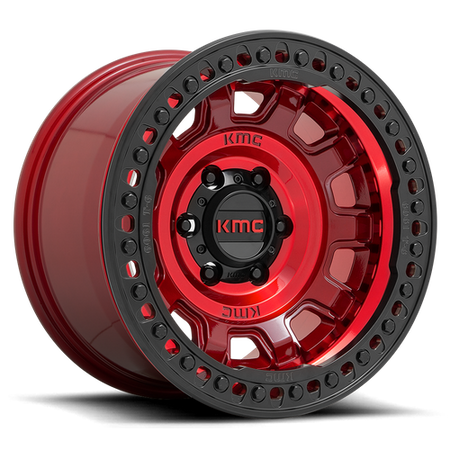 KMC KM236 TANK BEADLOCK – 17X9 – 5X127 – -38 mm – CANDY RED