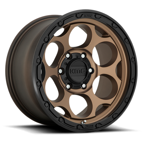 KMC KM541 DIRTY HARRY – 17X9 – 5X127 – -12 mm – MATTE BRONZE W/ BLACK LIP