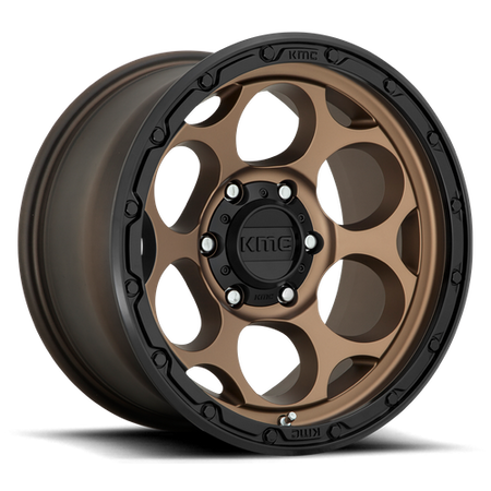 KMC KM541 DIRTY HARRY – 17X9 – 5X127 – -12 mm – MATTE BRONZE W/ BLACK LIP