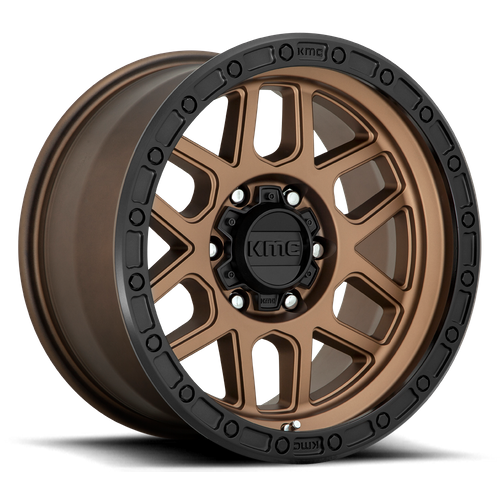 KMC KM544 MESA – 17X9 – 8X165.1 – 18 mm – MATTE BRONZE W/ BLACK LIP