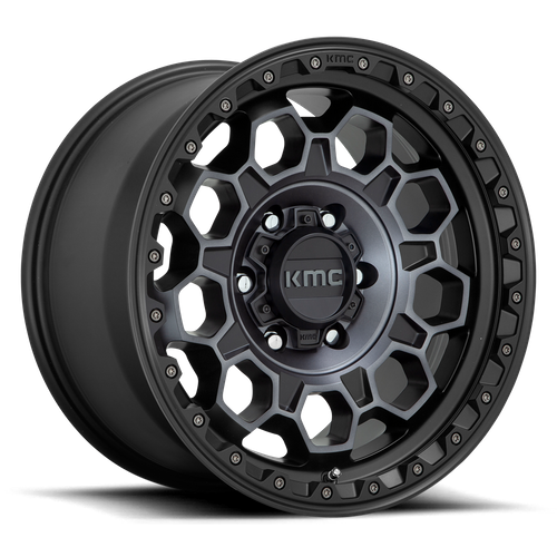 KMC KM545 TREK – 17X9 – 6X139.7 – 0 mm – SATIN BLACK W/ GRAY TINT